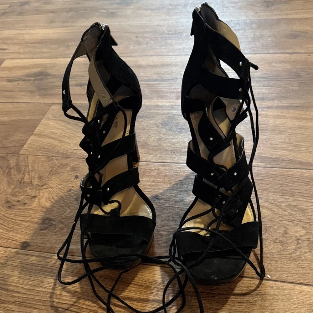 Michael Kors Black Strappy Heels